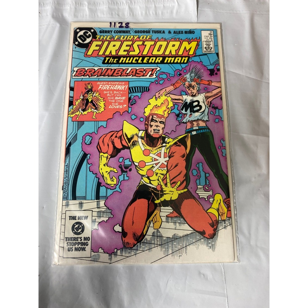DC Comics The Fury of Firestorm The Nuclear Man #31 Jan 1985 Brainblast Firehawk